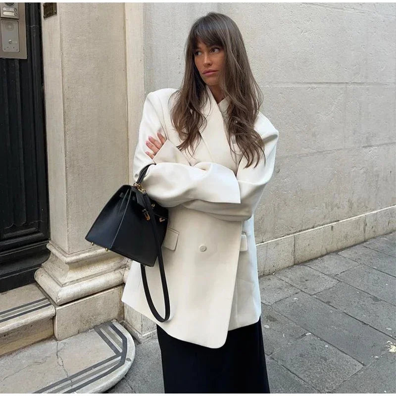 Eleganter Double-Breasted Blazer mit Revers