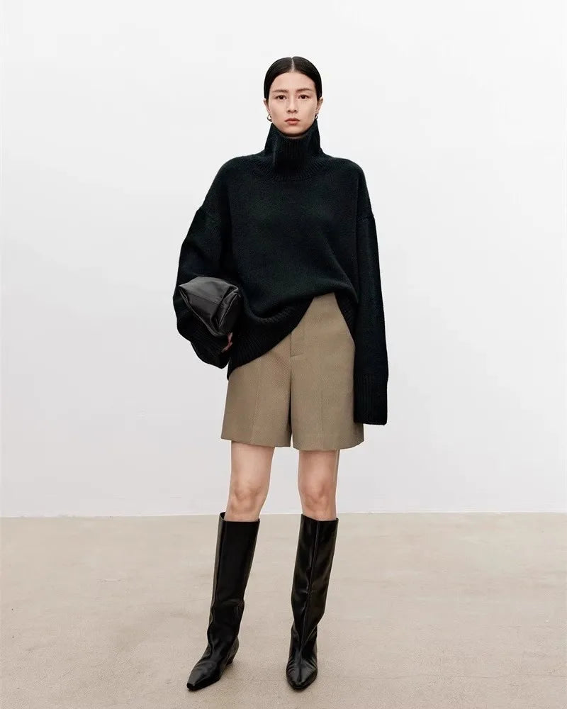 Oversized Cashmere Turtleneck