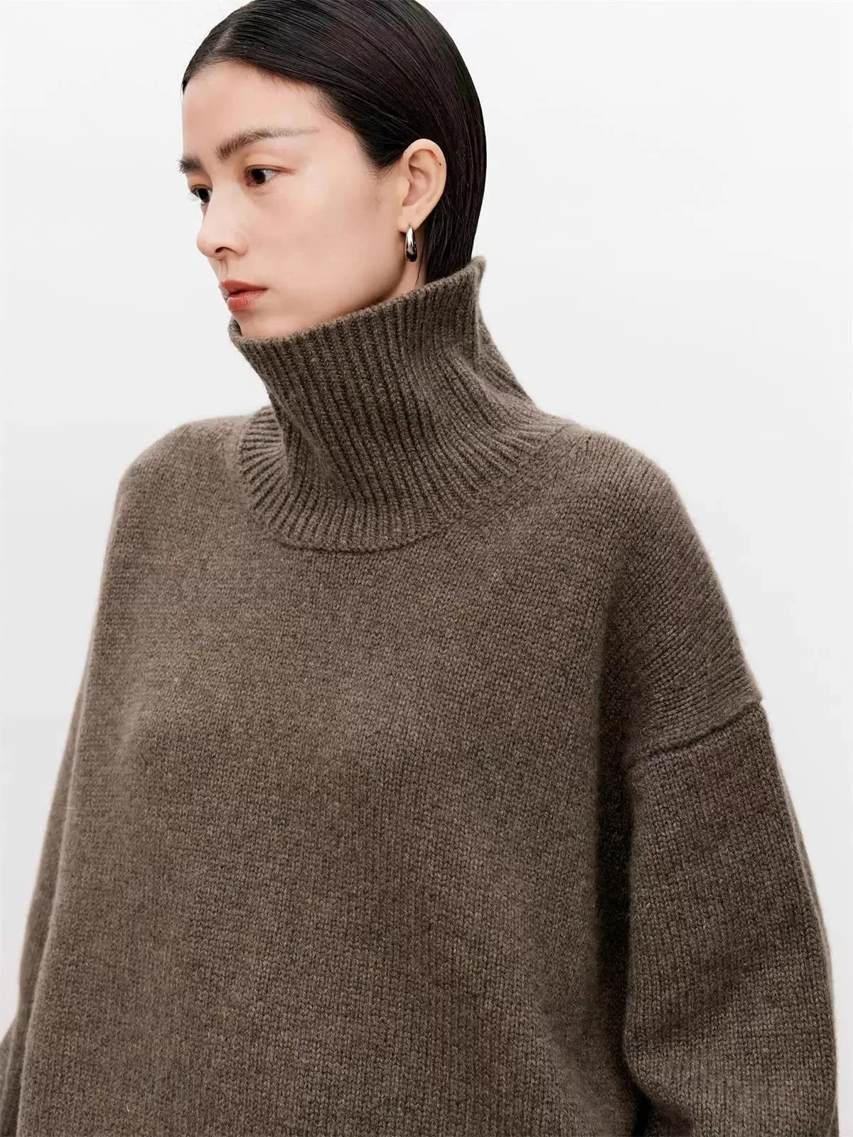 Oversized Cashmere Turtleneck