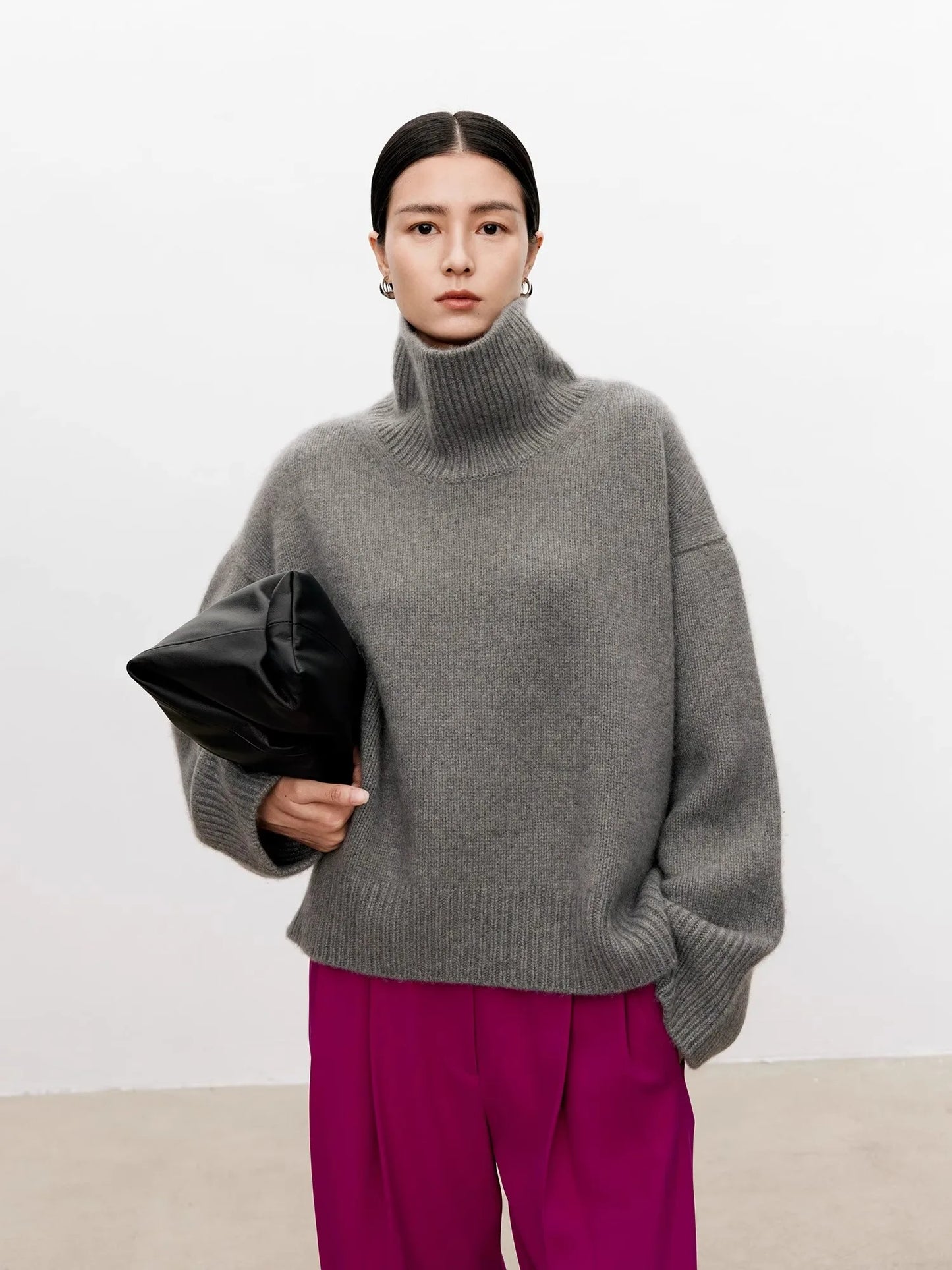 Oversized Cashmere Turtleneck
