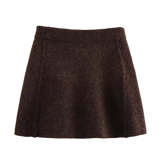 Elegantes Strick Set mit Knopfleiste