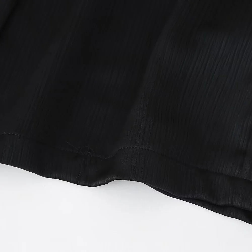 Doppelreihiges Blazer-Set mit Falteneffekt