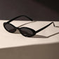 Ovale Retro-Sonnenbrille mit Leopardenmuster