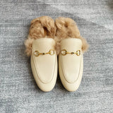 Damen Leder Loafers mit Metall-Detail