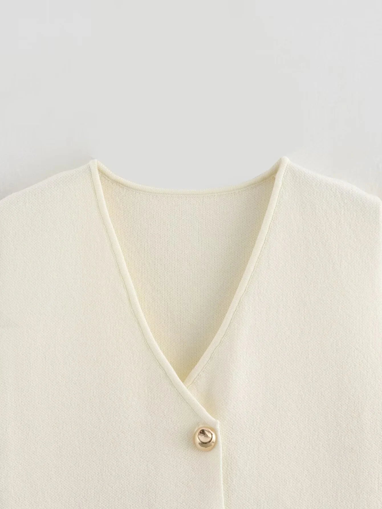 2-teiliges Strickset – Ärmelloses Top & knöchellanger Rock