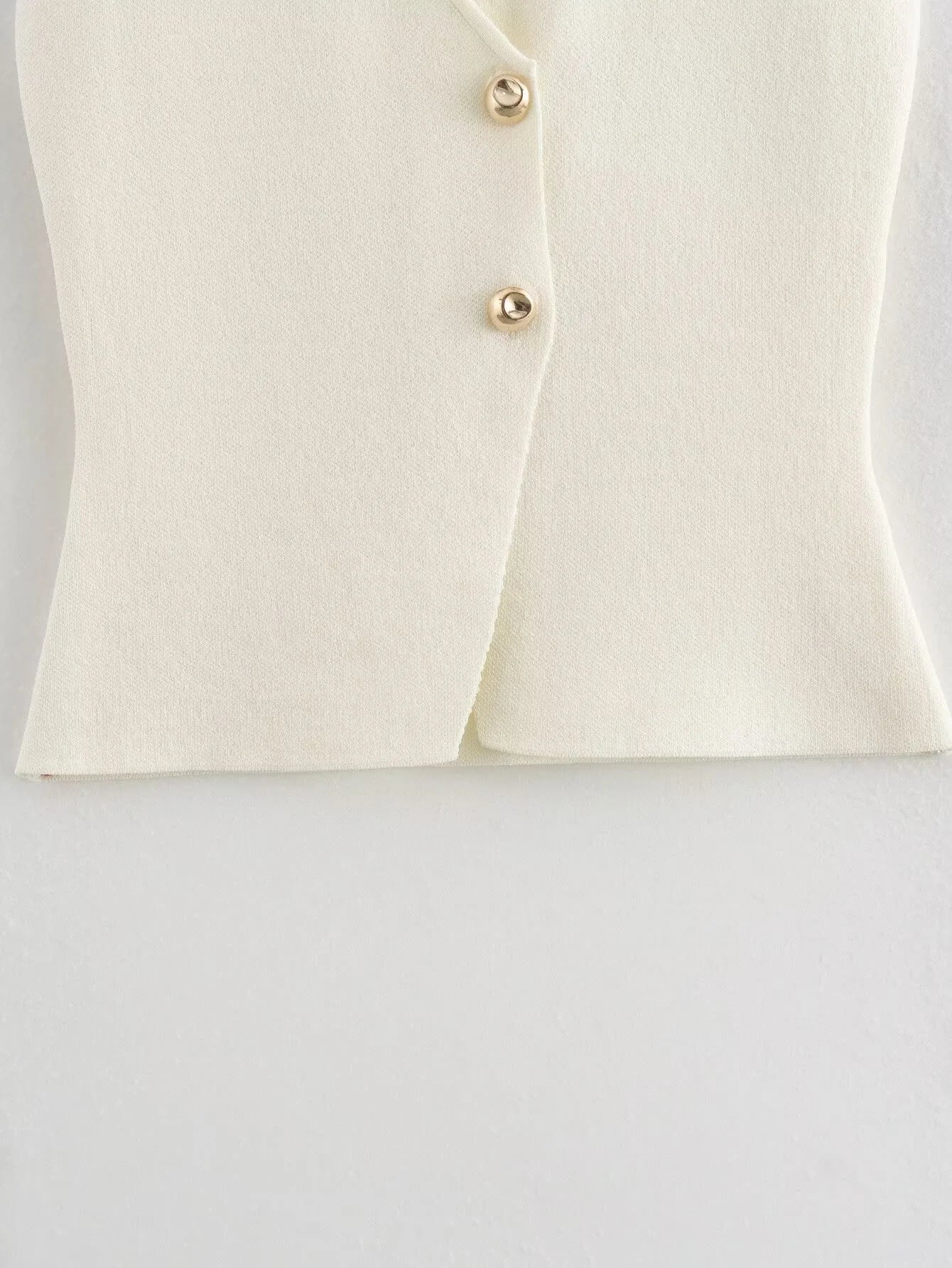 2-teiliges Strickset – Ärmelloses Top & knöchellanger Rock