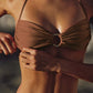 Plissierter Mikro-Bikini mit Cut-Out & Bandagen-Design