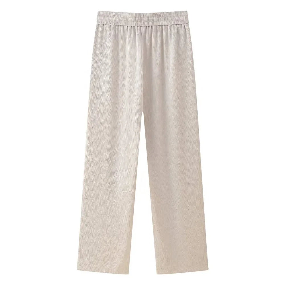 Doppelreihiges Blazer-Set mit Falteneffekt