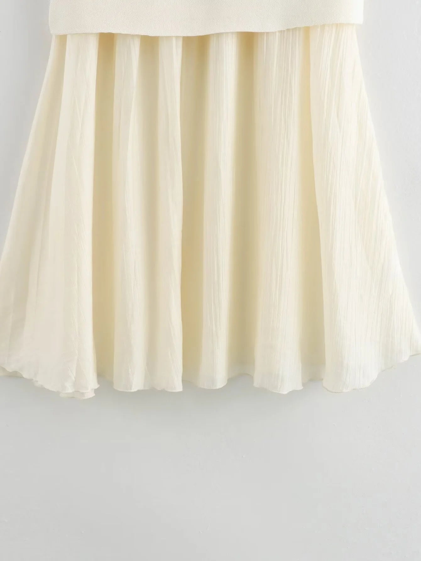 2-teiliges Strickset – Ärmelloses Top & knöchellanger Rock