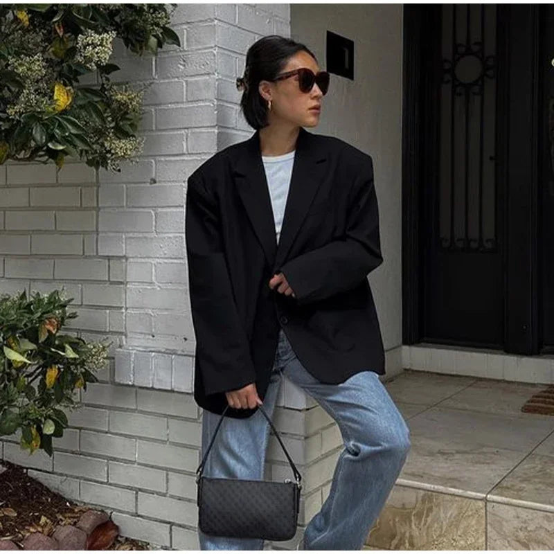 Eleganter Double-Breasted Blazer mit Revers