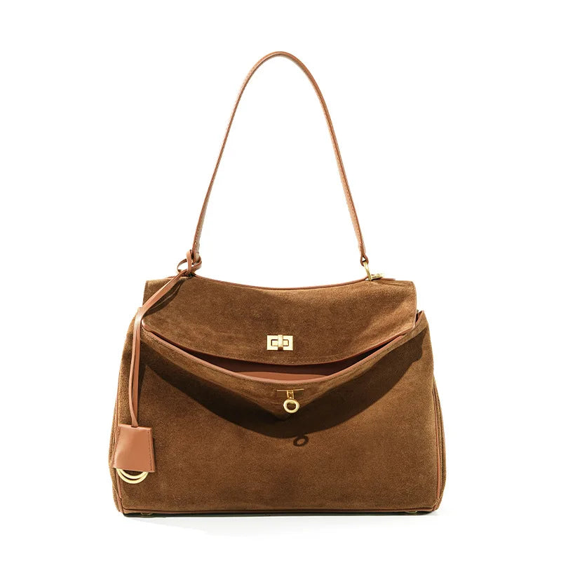 Soft Leather Casual Tote