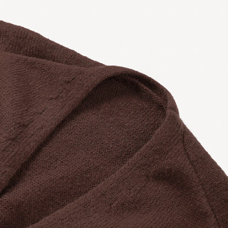 Strickjacke mit Ein-Knopf-Verschluss & V-Ausschnitt