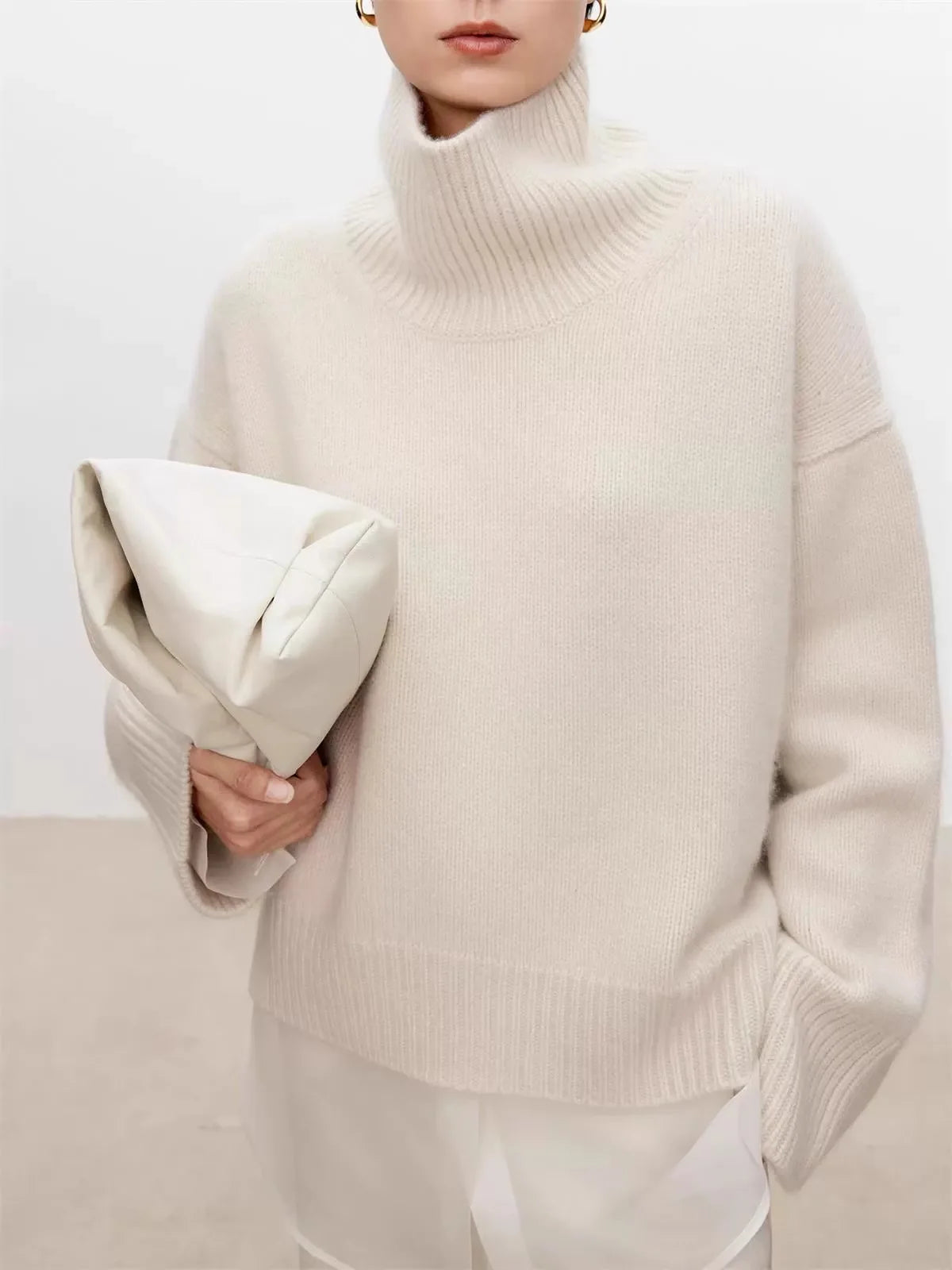 Oversized Cashmere Turtleneck